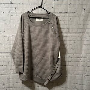 NWT! The Sweatshirt Project Gray Sweatshirt size 3x